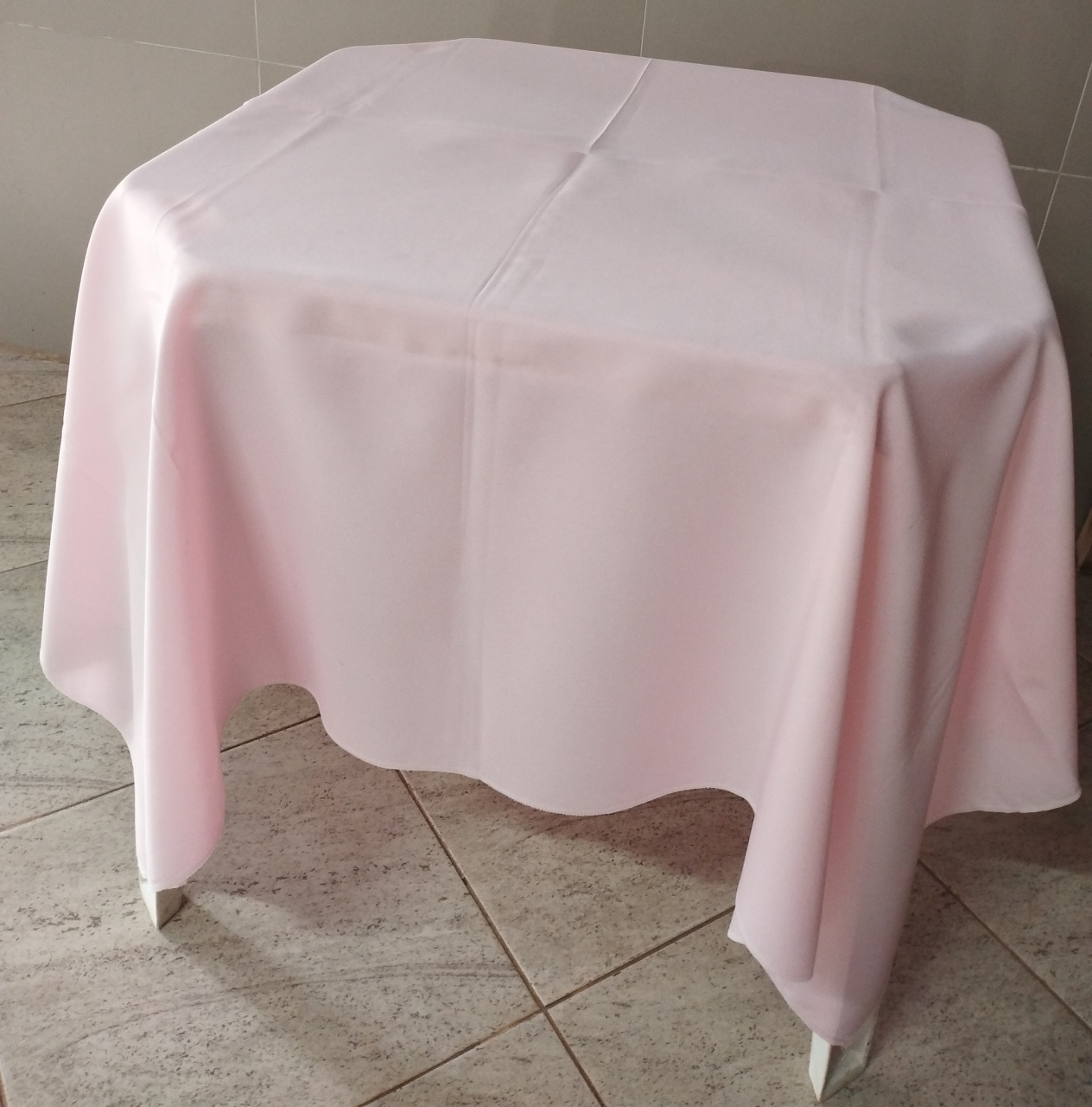 Toalha Quadrada Rosa Bebê  - Adriana lok & Decore
