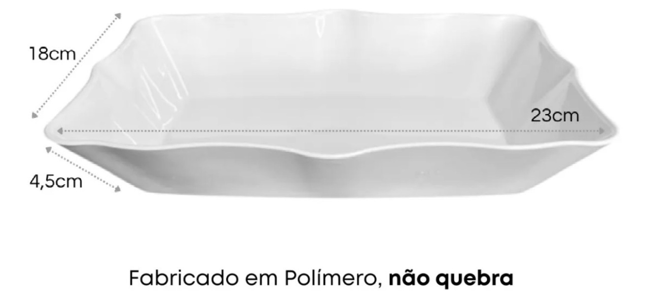 Travessa Servir Salgados  - Adriana lok & Decore