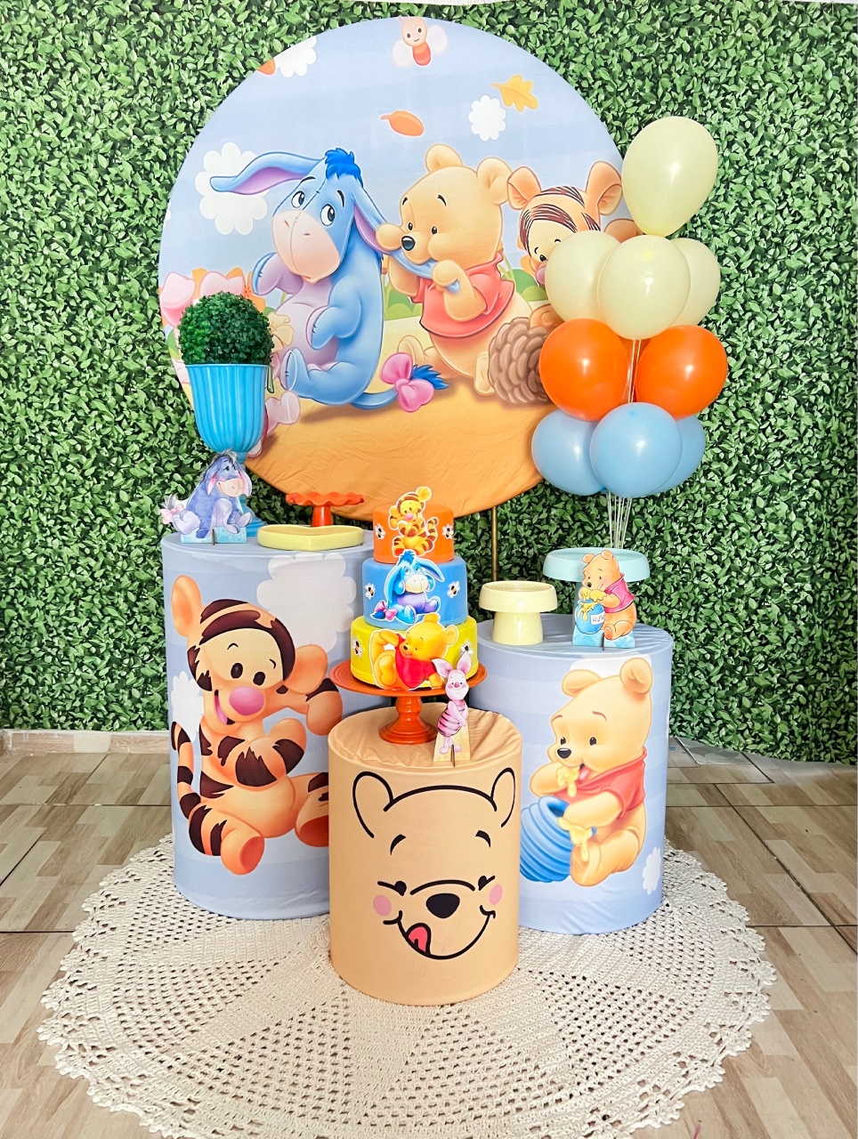 Ursinho Pooh Kit Prata  - alfestas