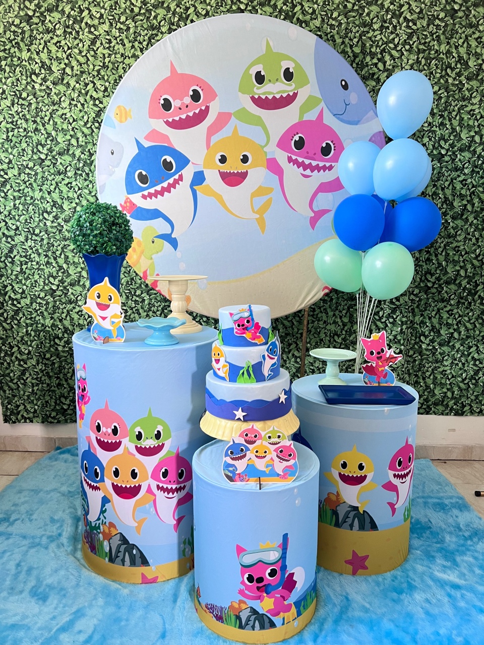 Baby Shark Kit Prata  - alfestas