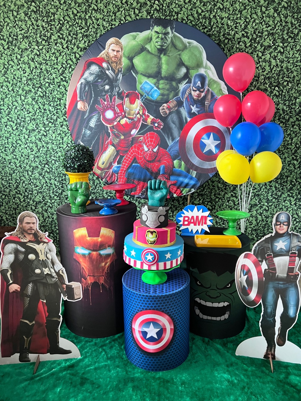 Vingadores Kit Prata  - alfestas