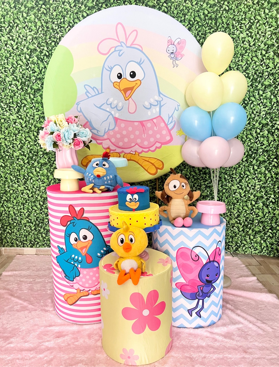 Galinha Pintadinha Rosa  - alfestas