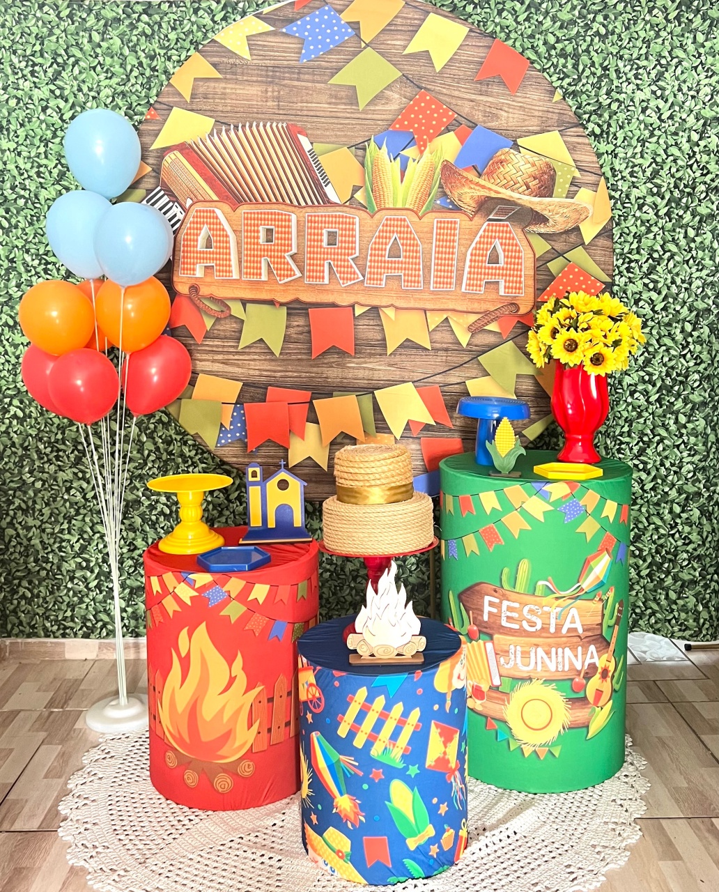 Arraia Colorido Kit Prata  - alfestas