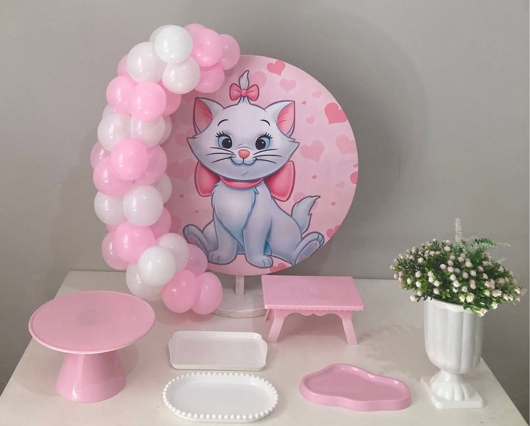 Kit Festa Na Mesa - Gata Marie -  VM FESTAS DECOR
