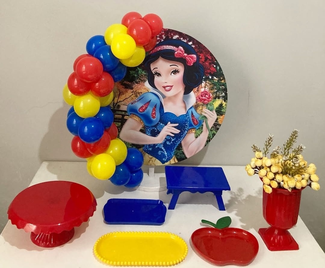 Kit Festa Na Mesa - Branca de Neve -  VM FESTAS DECOR