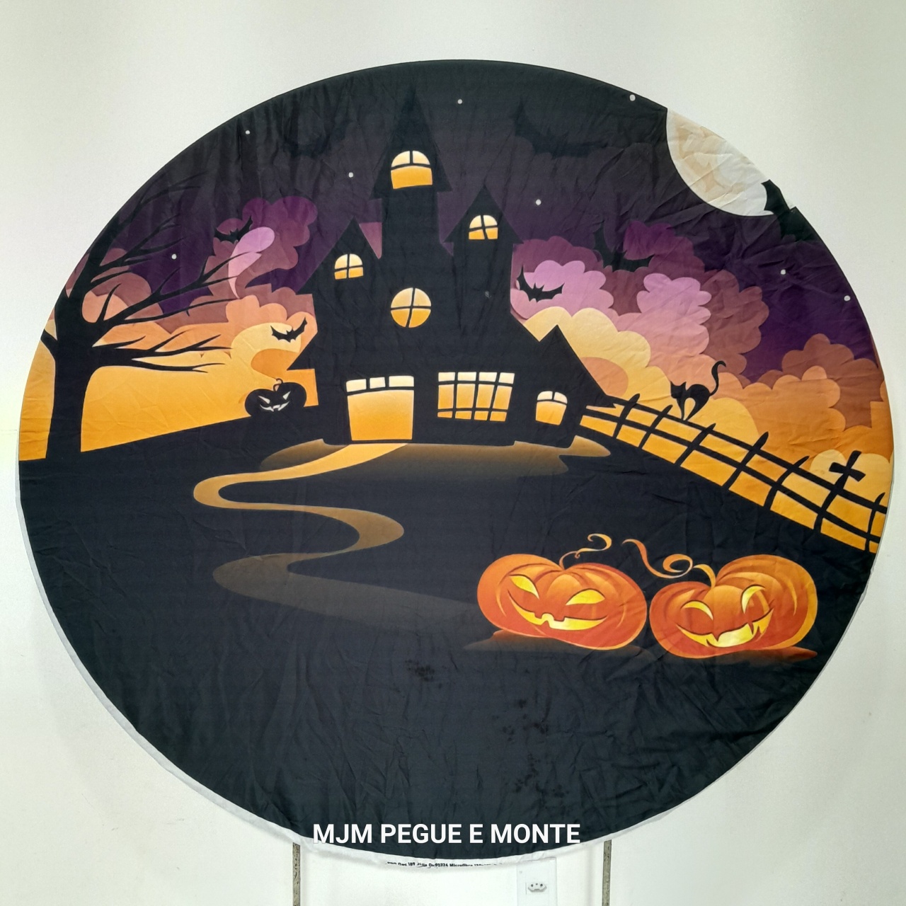 Capa Painel Redondo Halloween - MJM PEGUE E MONTE