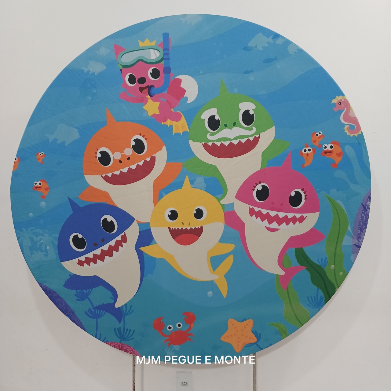 Capa Painel Redondo Baby Shary - MJM PEGUE E MONTE