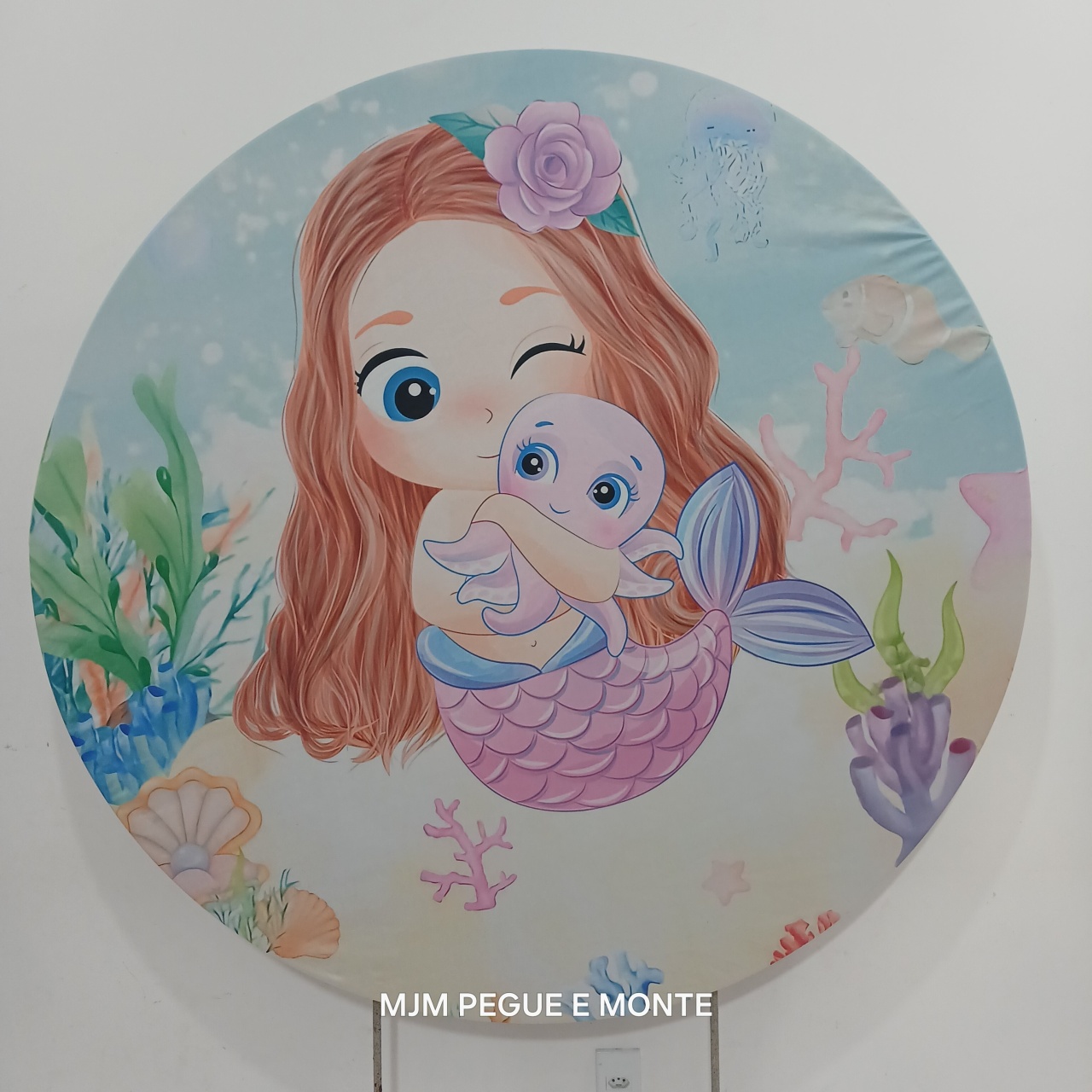 Capa Painel Redondo Sereia - MJM PEGUE E MONTE