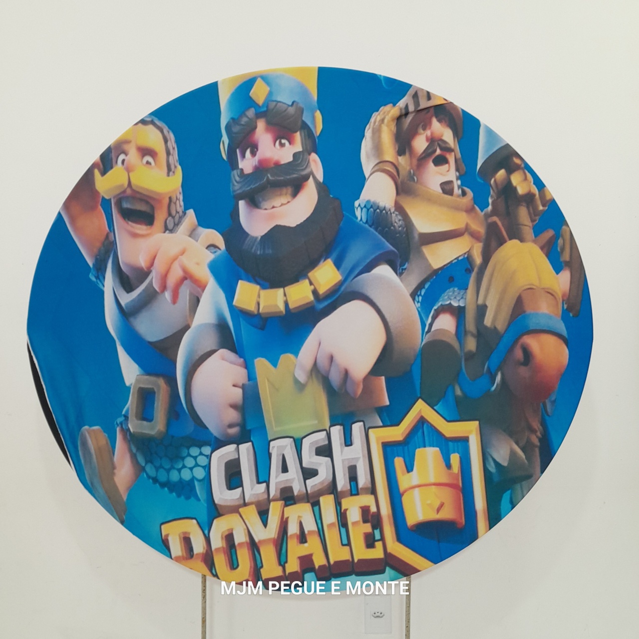 Capa Painel Redondo Clash Royale - MJM PEGUE E MONTE
