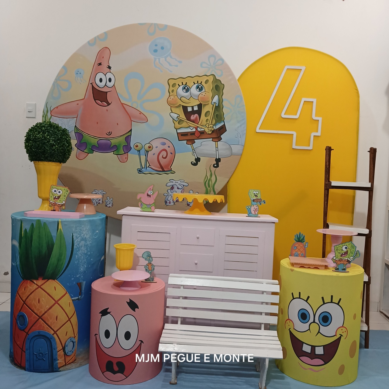 Kit Diamante Bob Esponja Menina - MJM PEGUE E MONTE