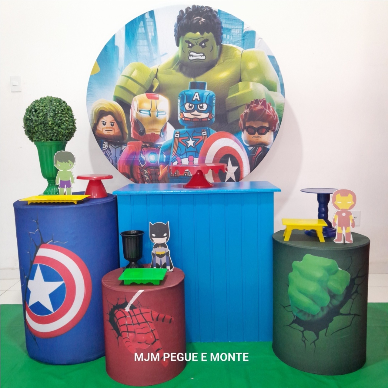 Kit Pérola Vingadores Lego - MJM PEGUE E MONTE