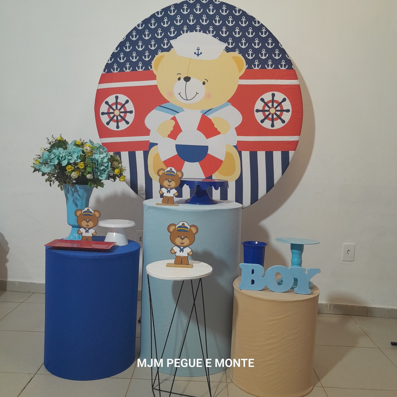 Kit Esmeralda Ursinho Marinheiro - MJM PEGUE E MONTE