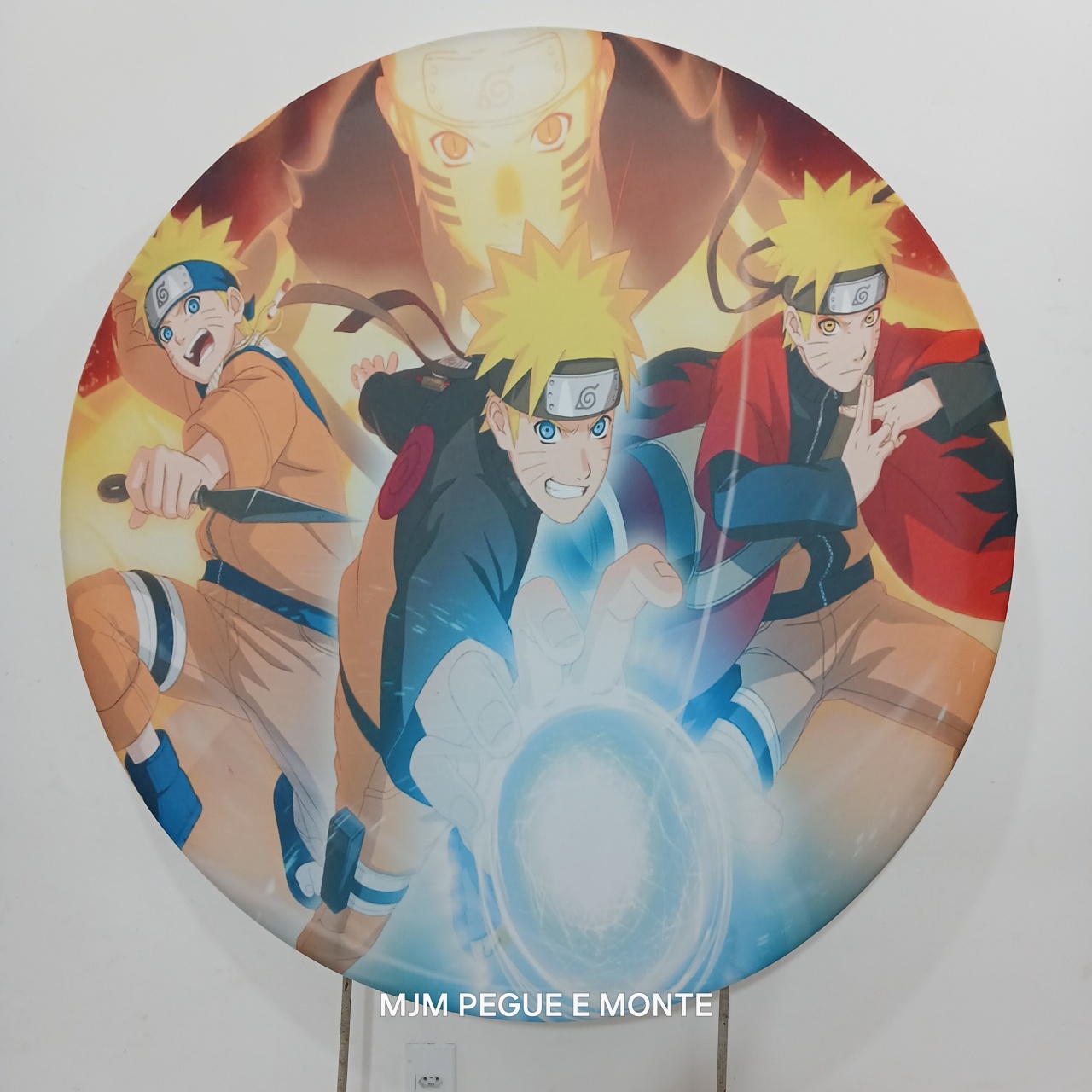 Capa Painel Redondo Naruto - MJM PEGUE E MONTE