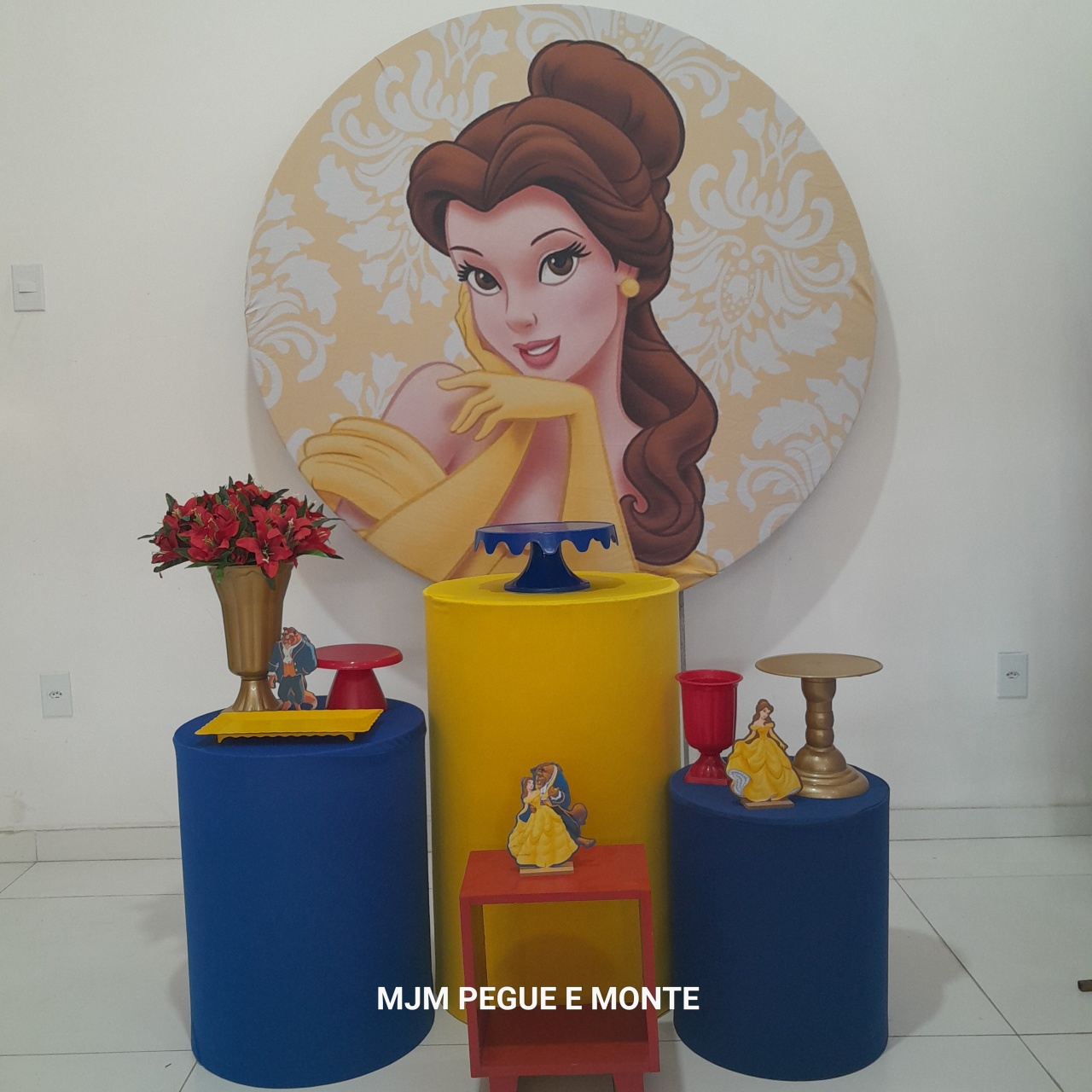 Kit Esmeralda Princesa Bela - MJM PEGUE E MONTE