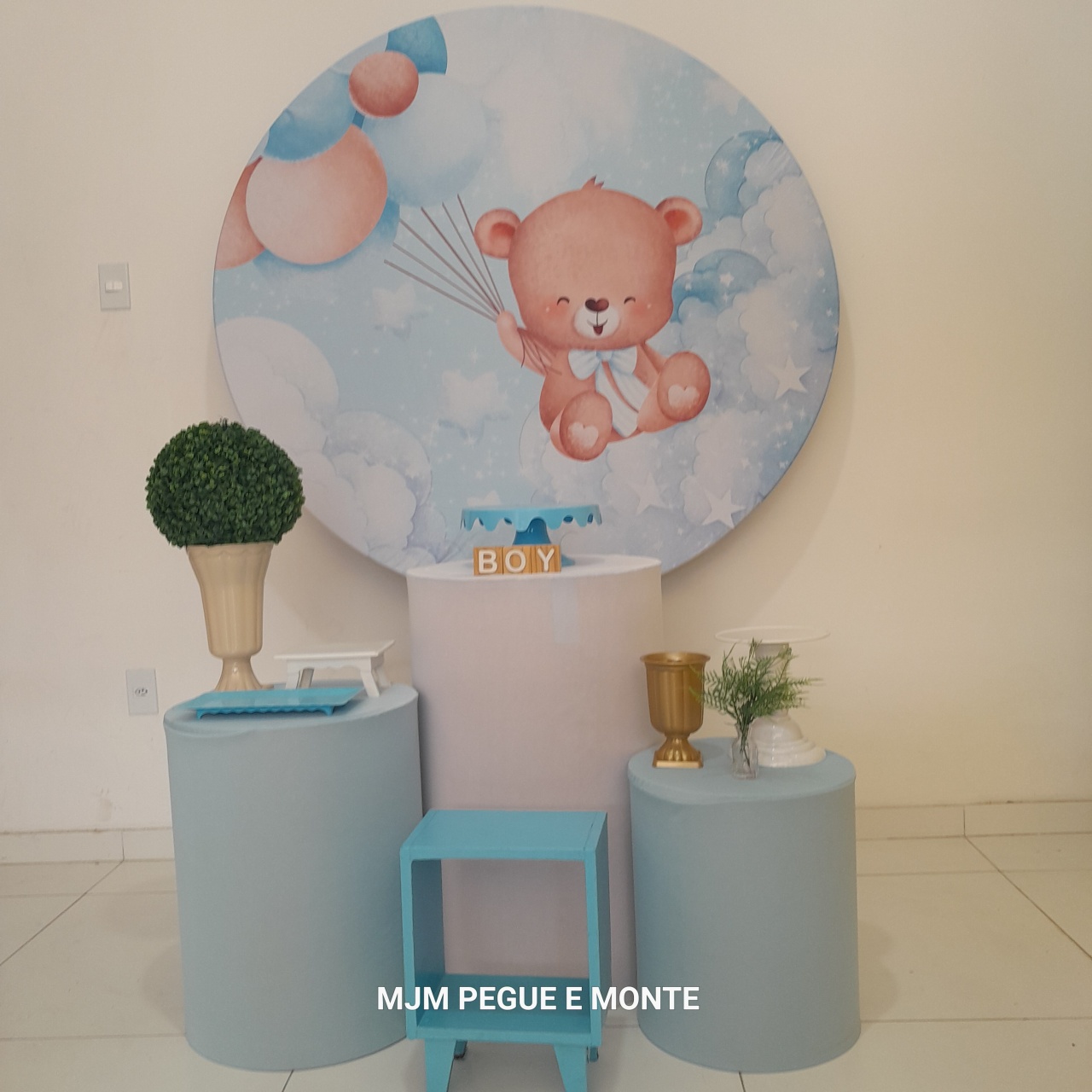 Kit Esmeralda Ursinho Azul - MJM PEGUE E MONTE