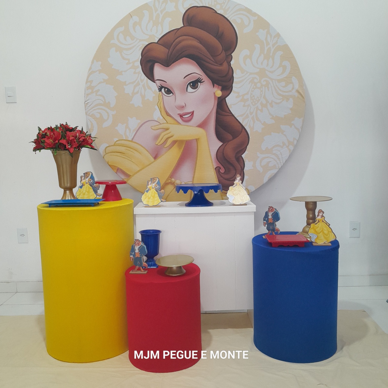 Kit Perola Princesa Bela - MJM PEGUE E MONTE