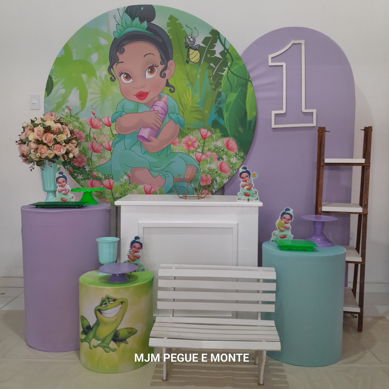 Kit Diamante Princesa Tiana Cute - MJM PEGUE E MONTE