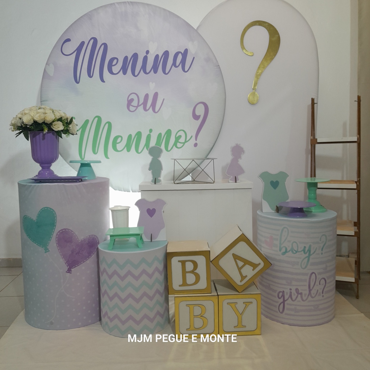 Kikit Diamante Revelação Menina Ou Menino - MJM PEGUE E MONTE