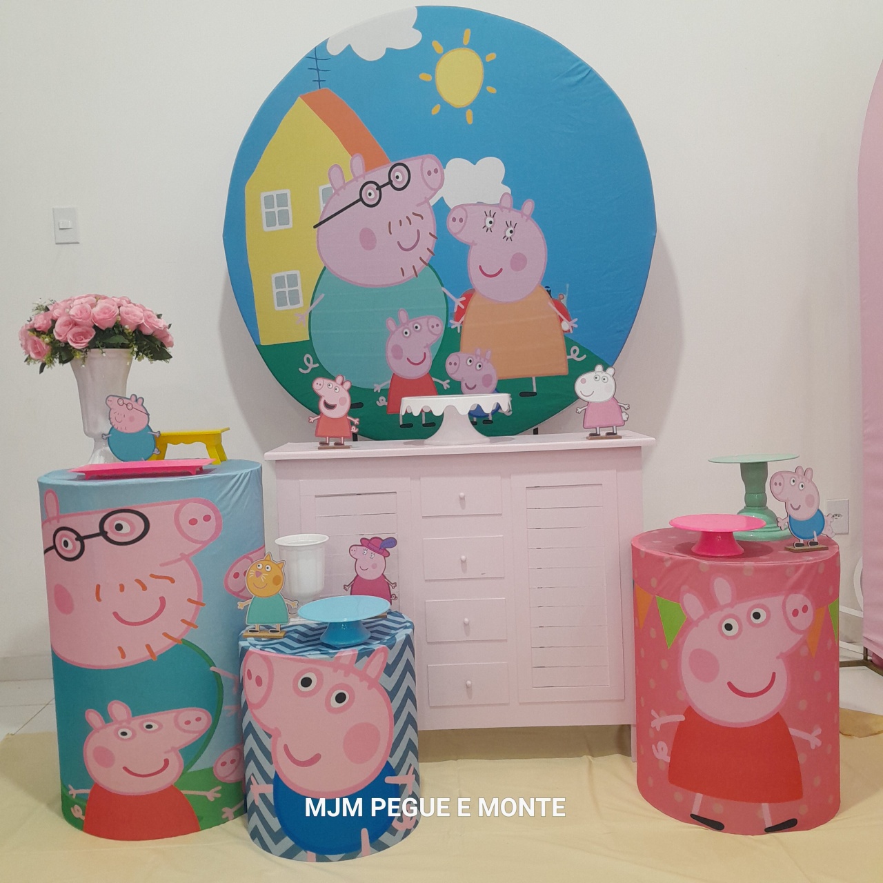 Kit Pérola Familia Peppa Pig - MJM PEGUE E MONTE