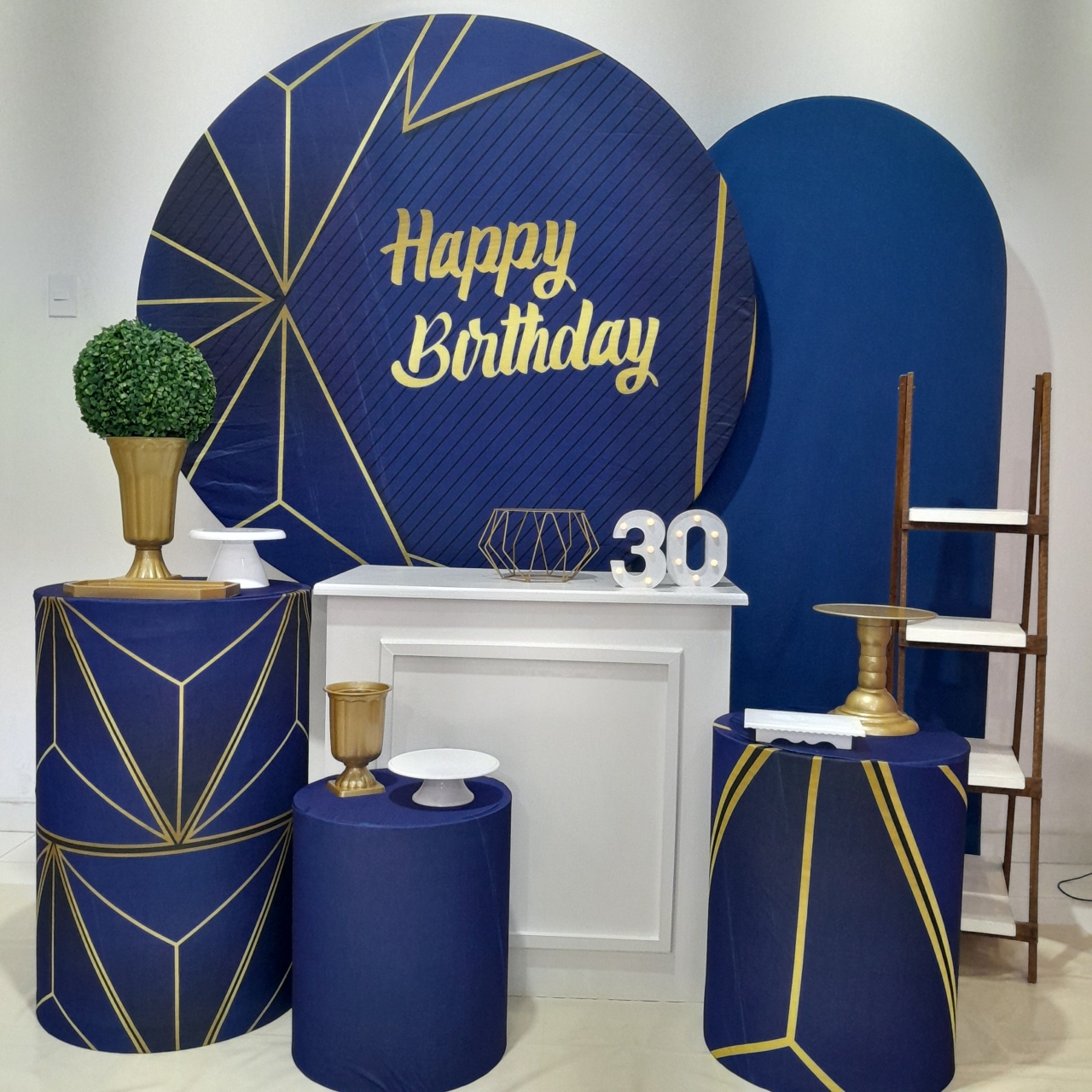 Kit Diamante Happy Birthday Azul - MJM PEGUE E MONTE