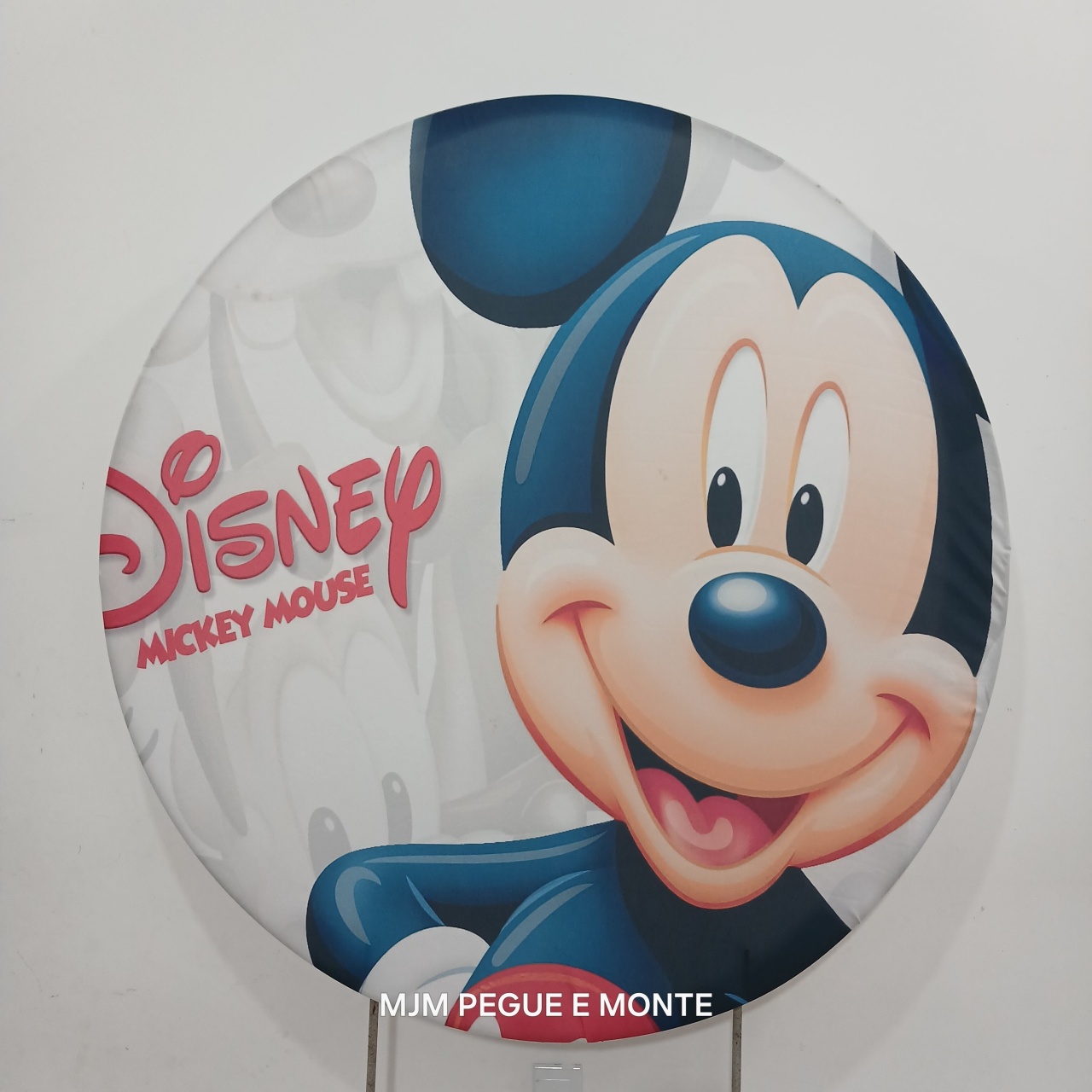 Capa Painel Redondo Mickey - MJM PEGUE E MONTE