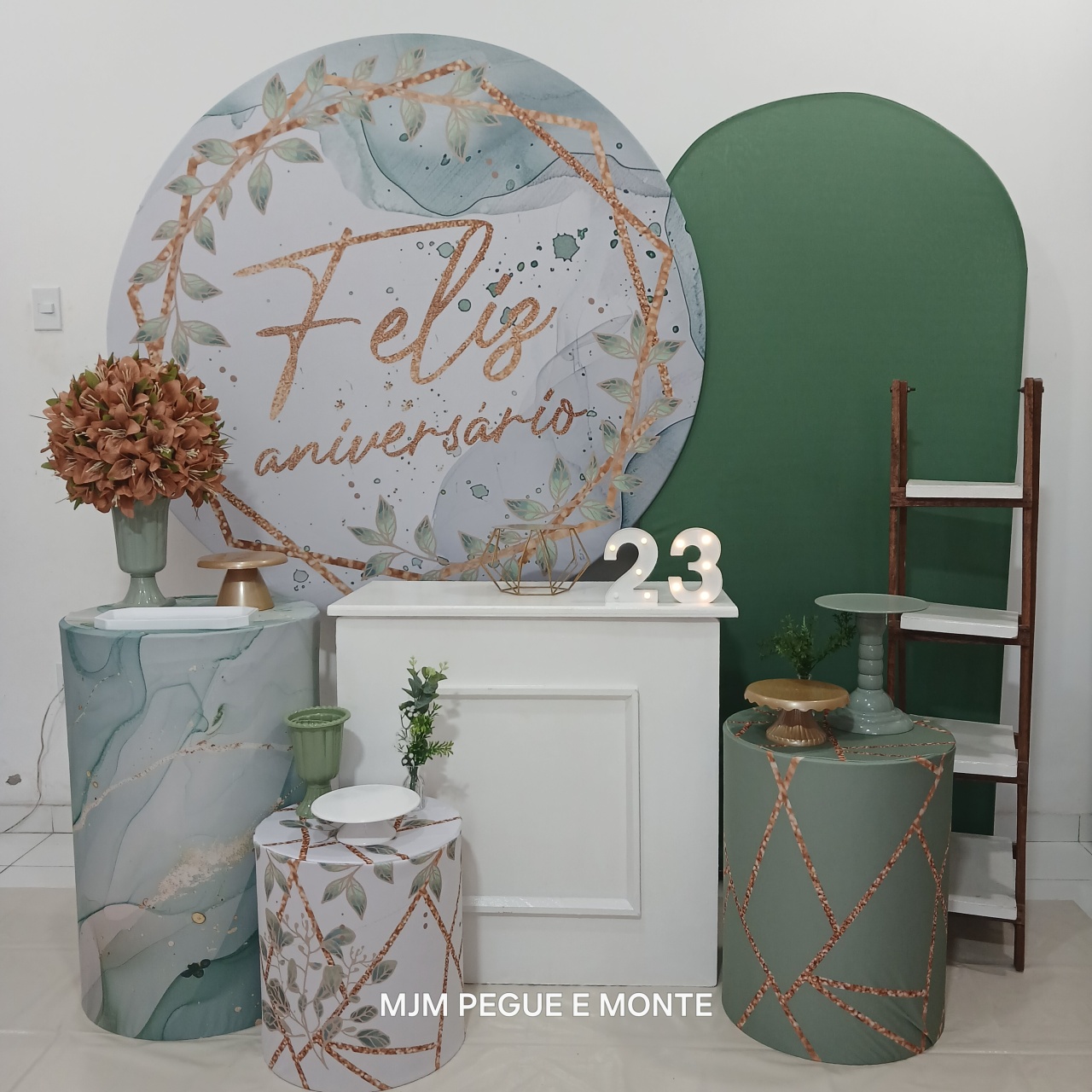 Kit Diamante Feliz Aniversario Verde - MJM PEGUE E MONTE
