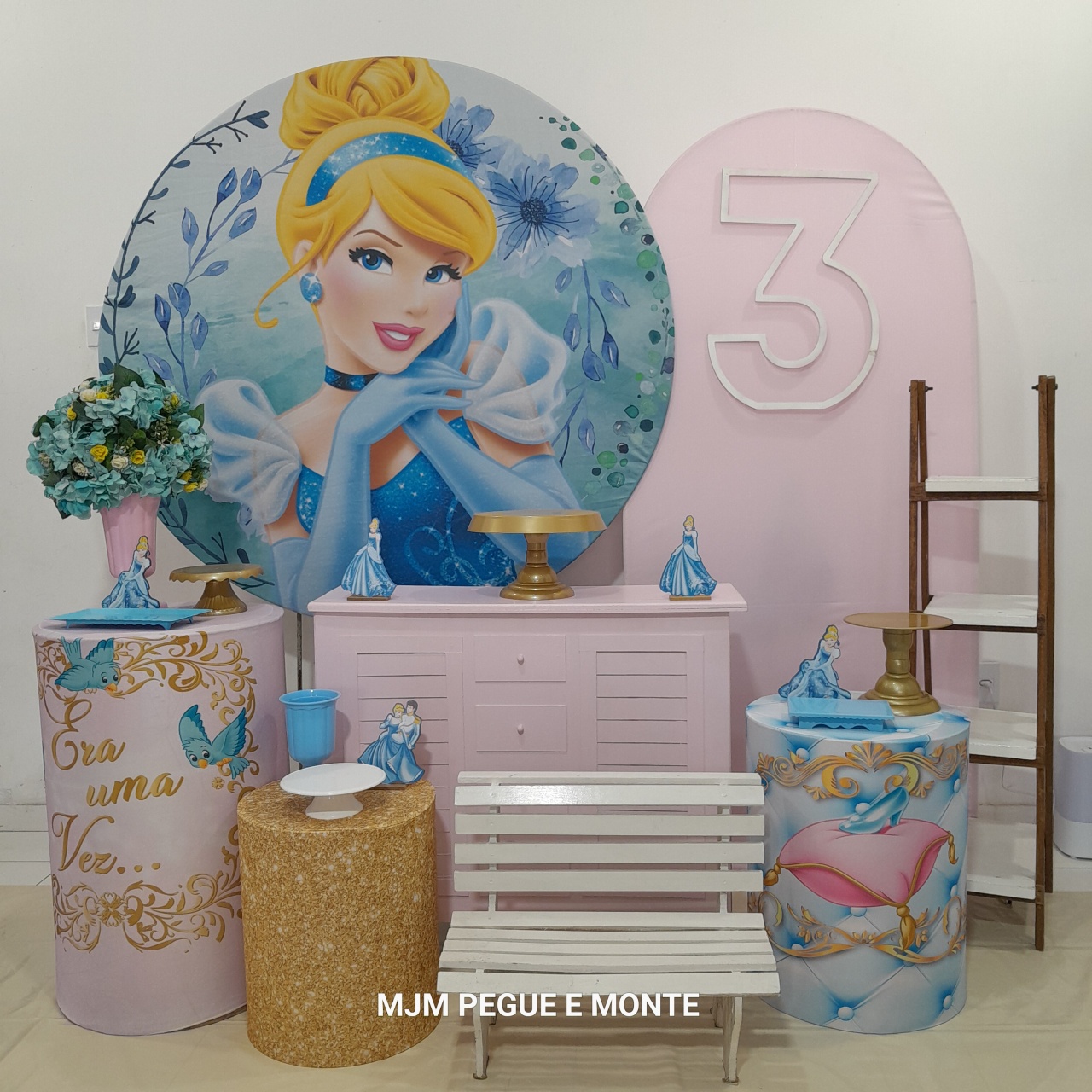 Kit Diamante Princesa Cinderela - MJM PEGUE E MONTE