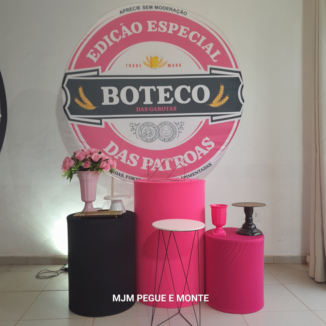 Kit Esmeralda Boteco Rosa - MJM PEGUE E MONTE