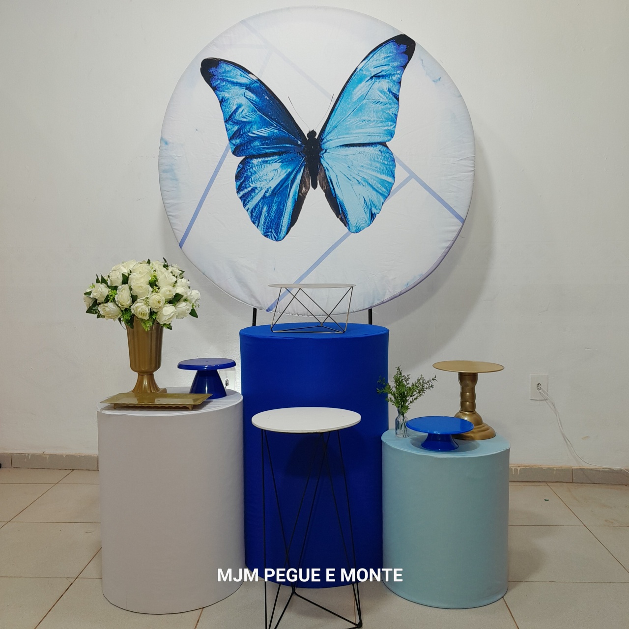 Kit Esmeralda Borboleta Azul - MJM PEGUE E MONTE