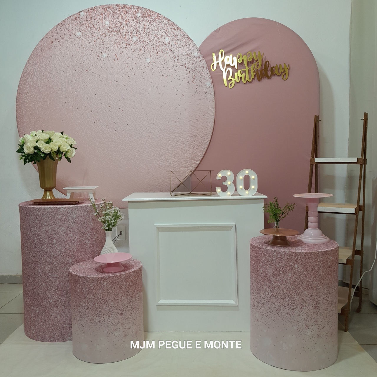 Kit Diamante Glitter Rose - MJM PEGUE E MONTE