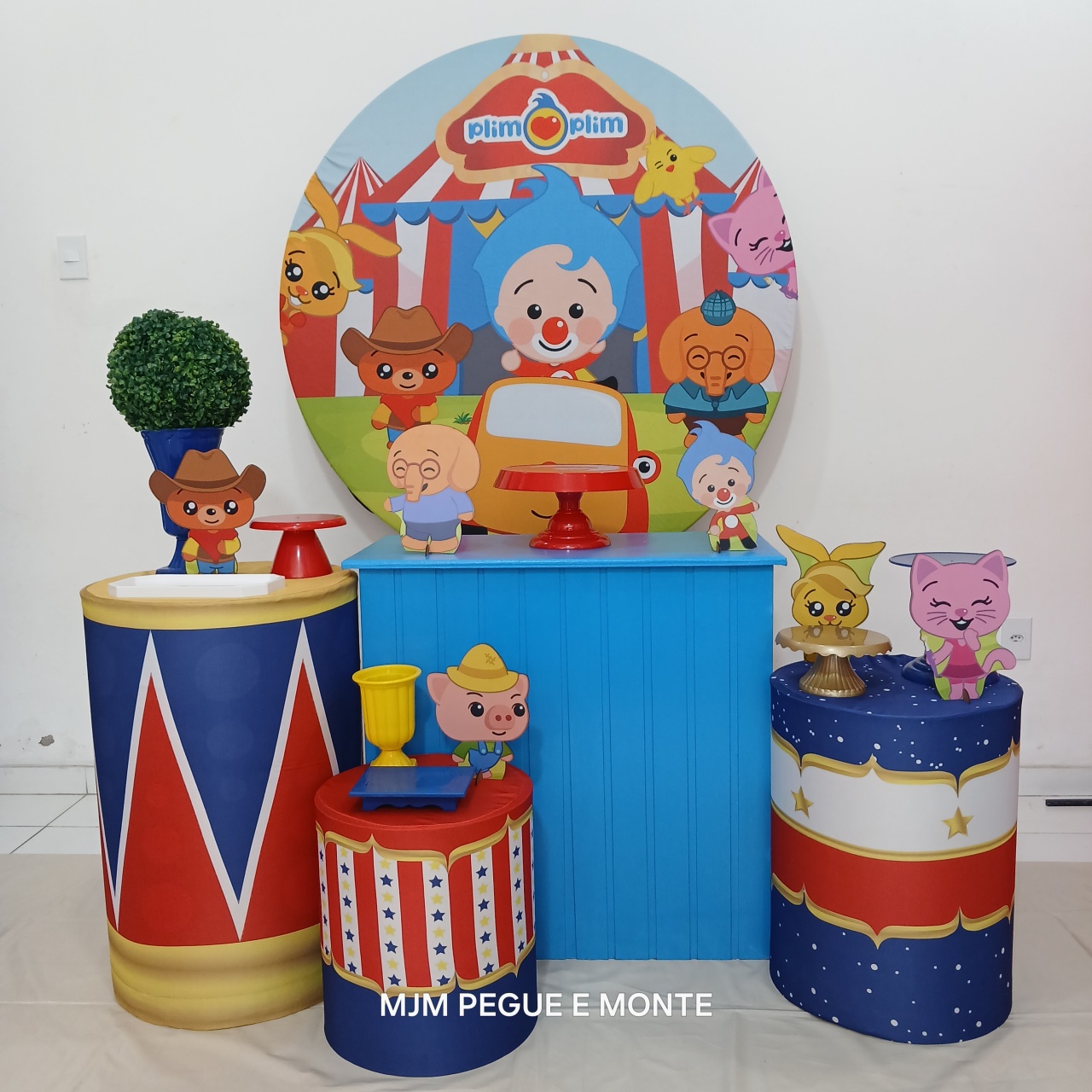 Kit Perola Palhaço Plinplin - MJM PEGUE E MONTE