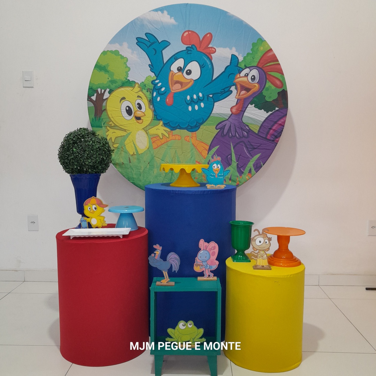Kit Esmeralda Galinha Pintadinha Menino - MJM PEGUE E MONTE