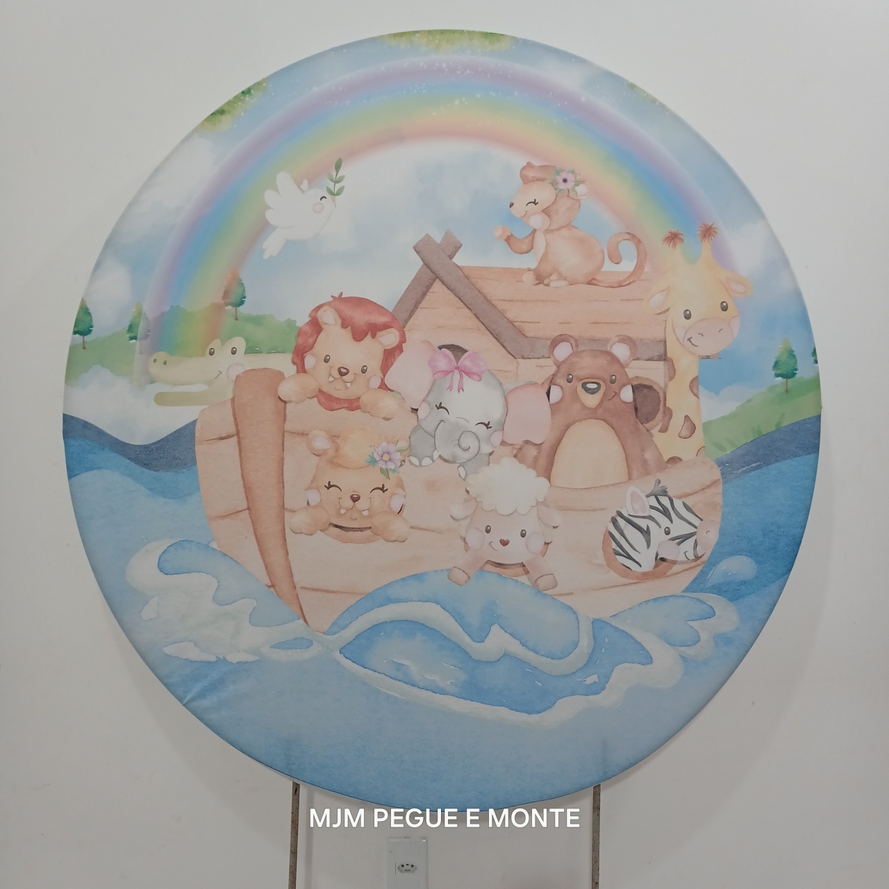 Capa Painel Redondo Arca de Noe - MJM PEGUE E MONTE