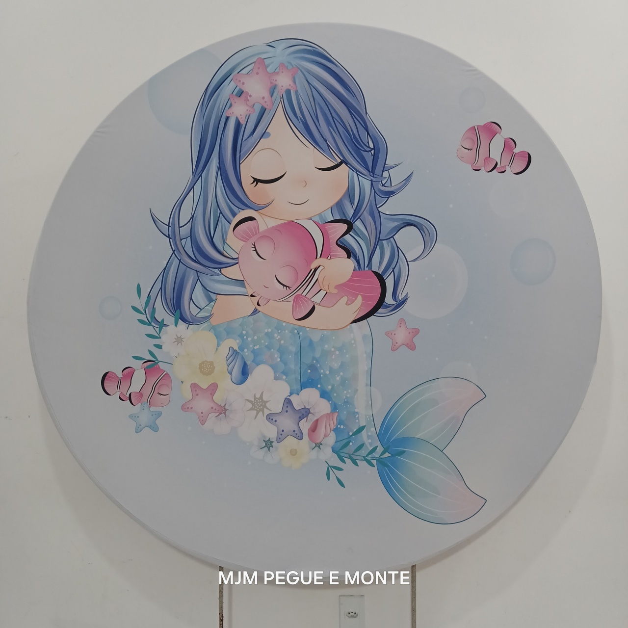 Capa Painel Redondo Sereia - MJM PEGUE E MONTE