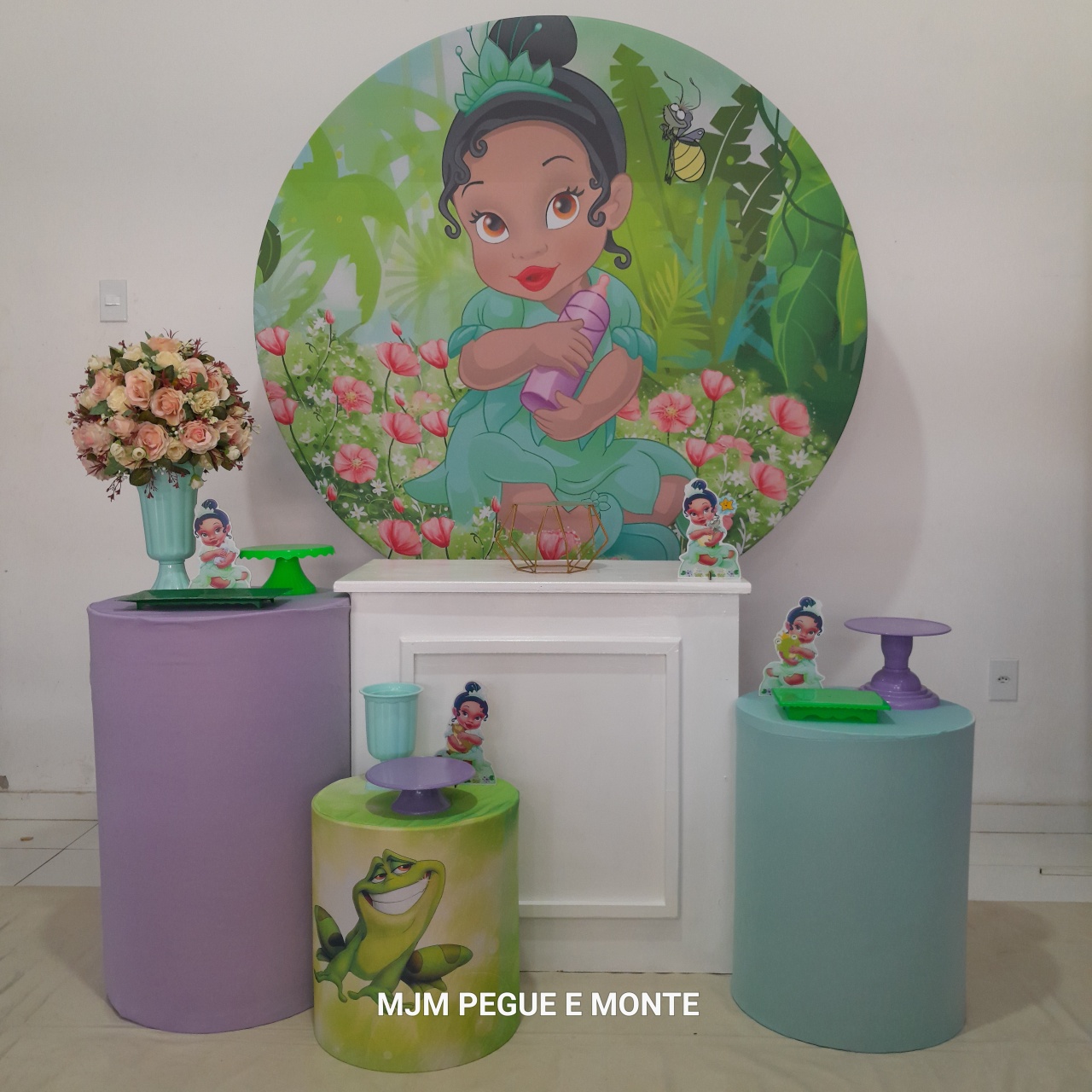 Kit Perola Princesa Tiana Cute - MJM PEGUE E MONTE