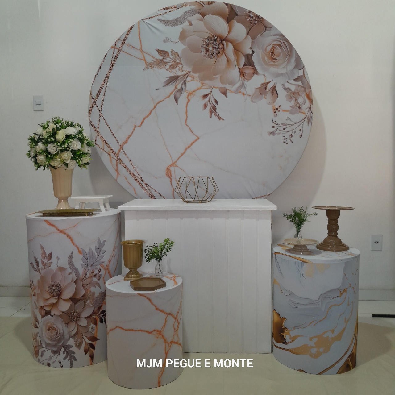 Kit Perola Floral Nude - MJM PEGUE E MONTE