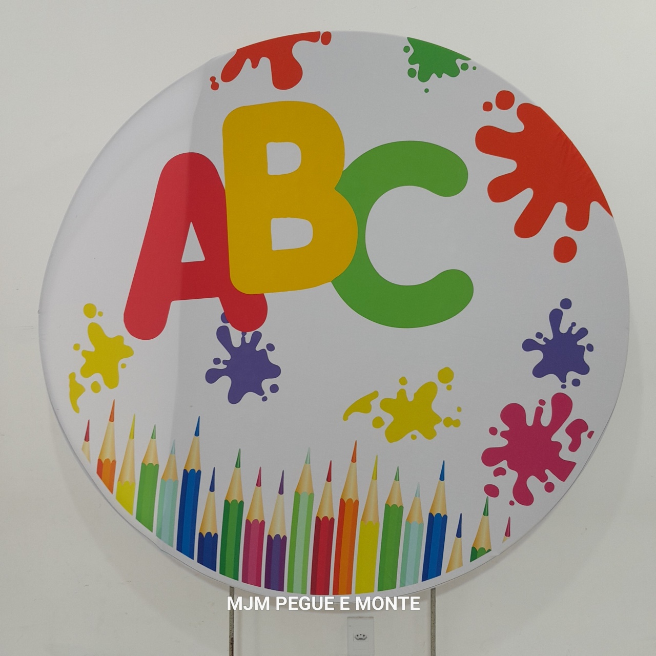 Capa Painel Redondo Abc - MJM PEGUE E MONTE