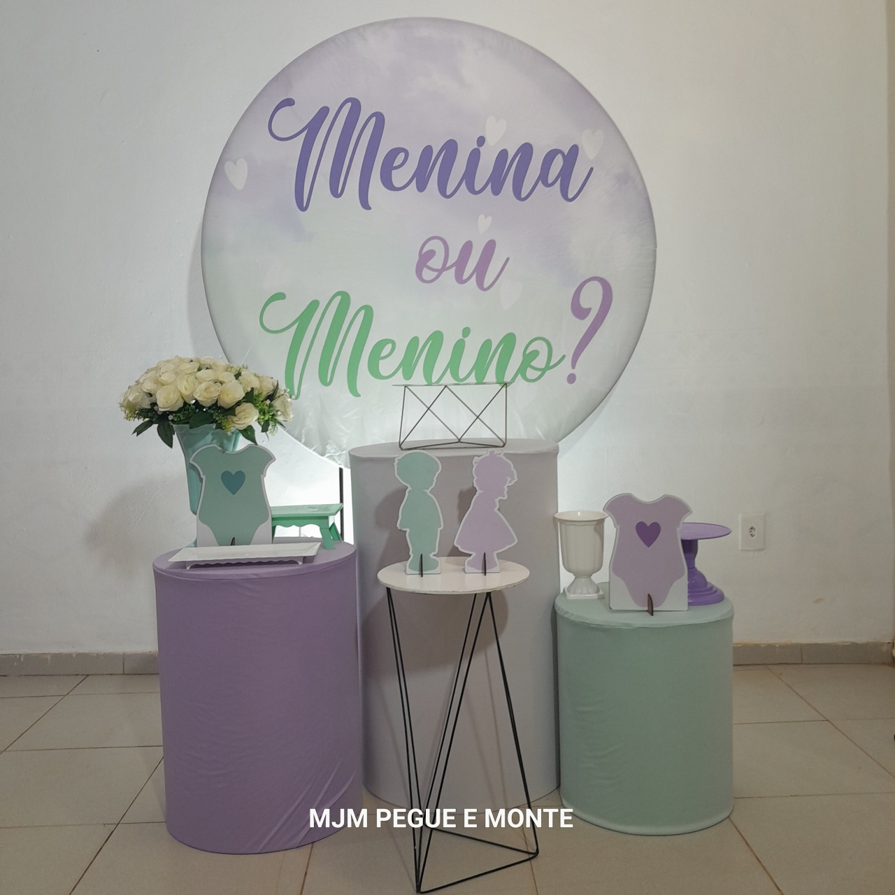 Kit Esmeralda Revelação Menina Ou Menino - MJM PEGUE E MONTE