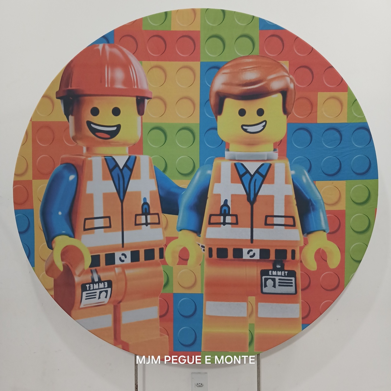 Capa Painel Redondo Lego - MJM PEGUE E MONTE