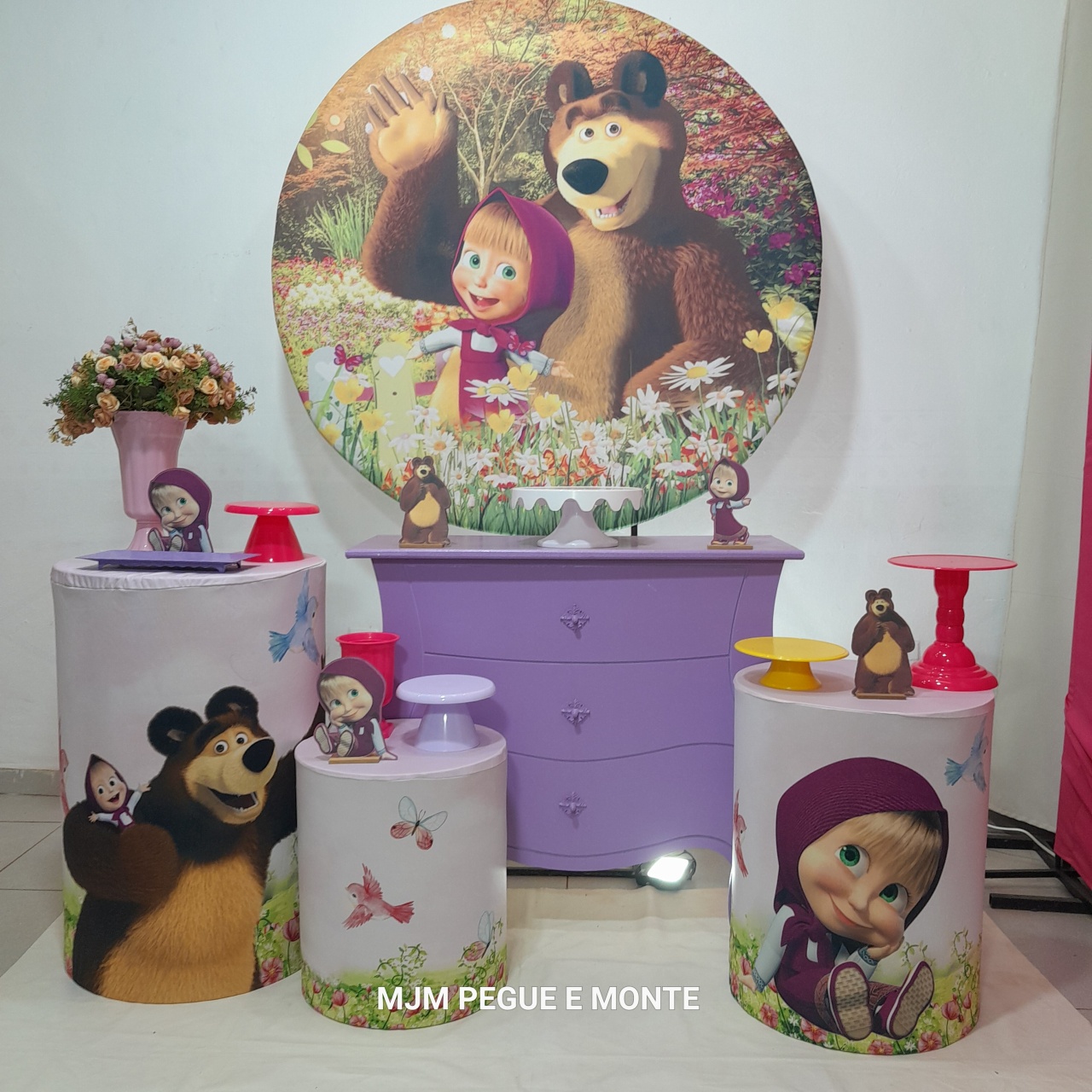 Kit Pérola Masha E O Urso 02 - MJM PEGUE E MONTE