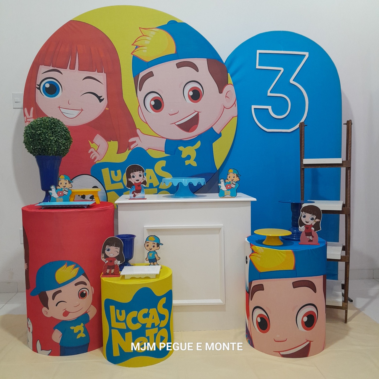 Kit Diamante Lucas Neto E Gi 01 Menino - MJM PEGUE E MONTE