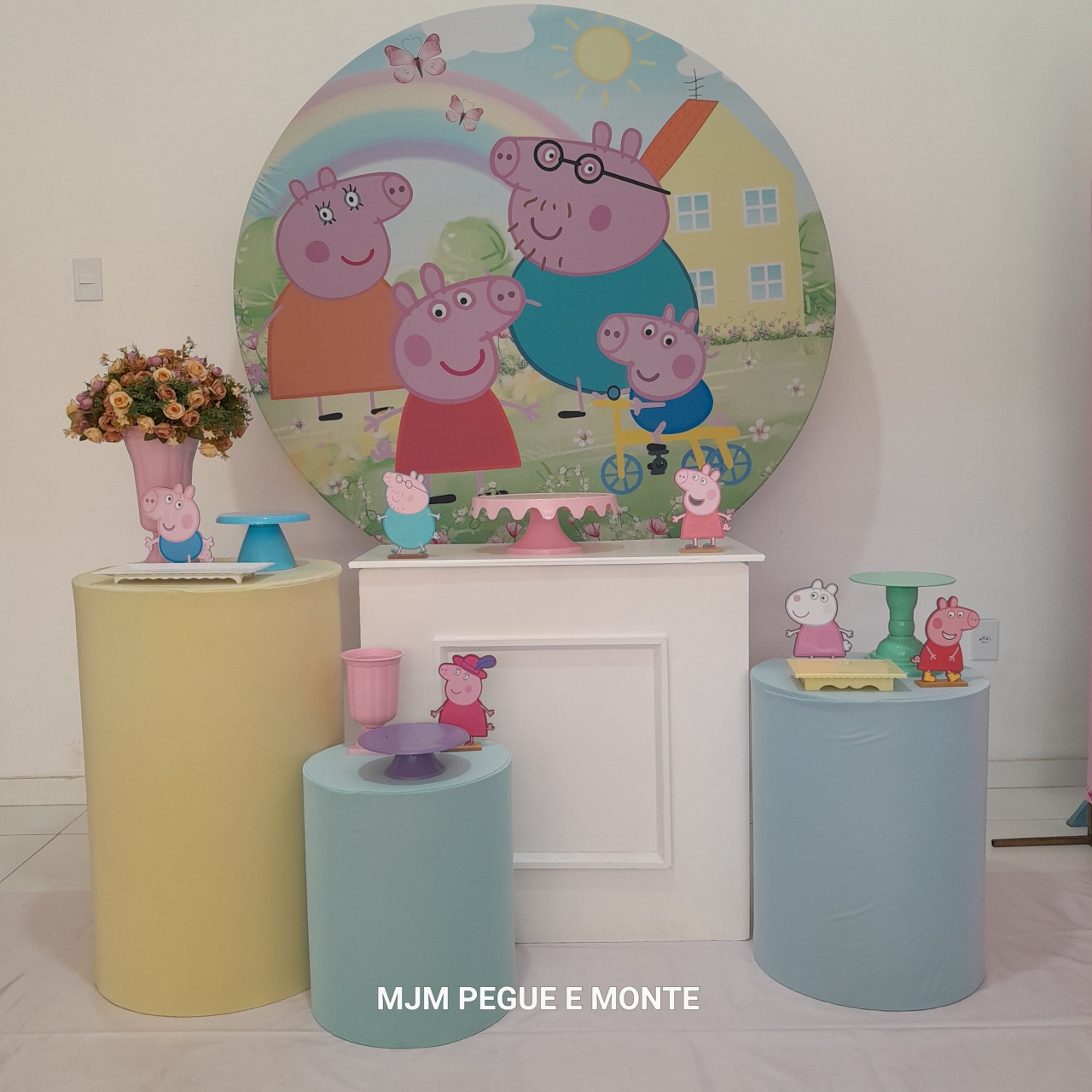 Kit Pérola Familia Peppa Pig Candy - MJM PEGUE E MONTE