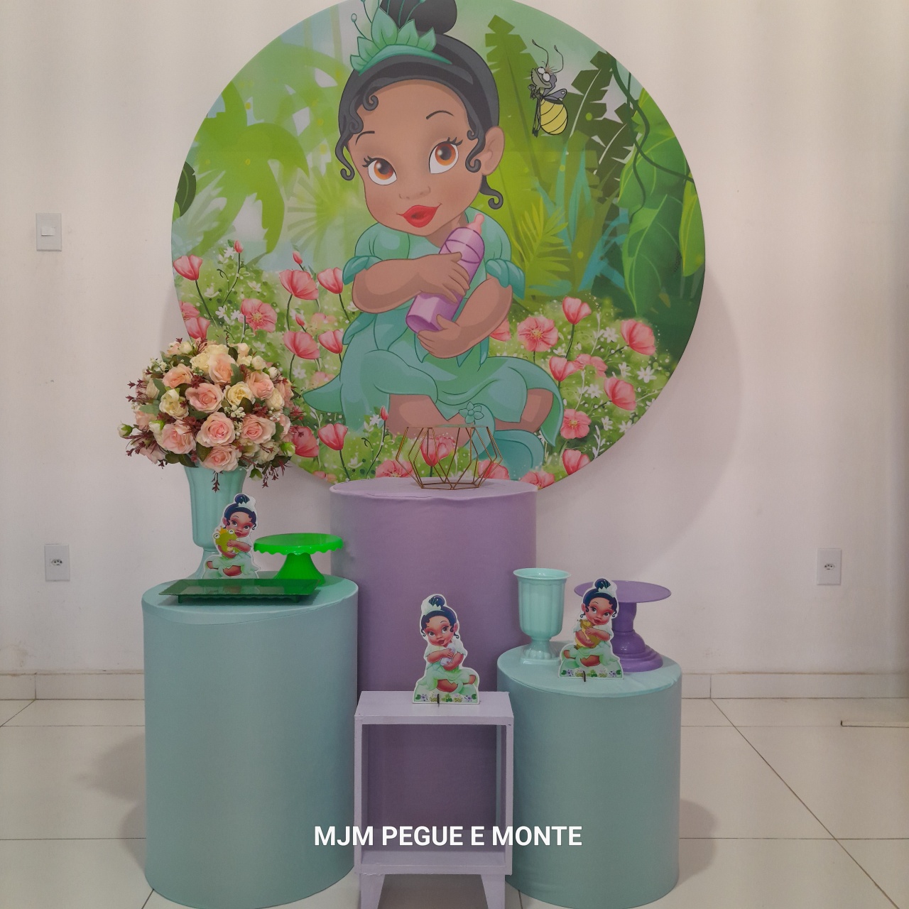 Kit Esmeralda Princesa Tiana - MJM PEGUE E MONTE
