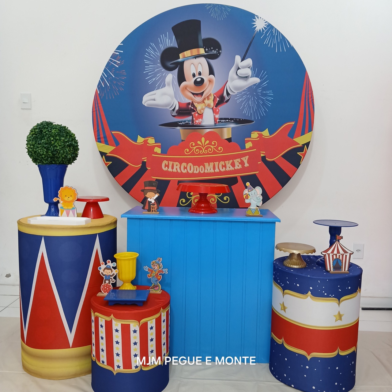Kit Perola Circo Mickey - MJM PEGUE E MONTE