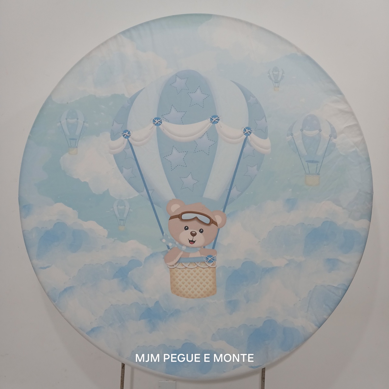 Capa Painel Redondo Ursinho Baloeiro - MJM PEGUE E MONTE