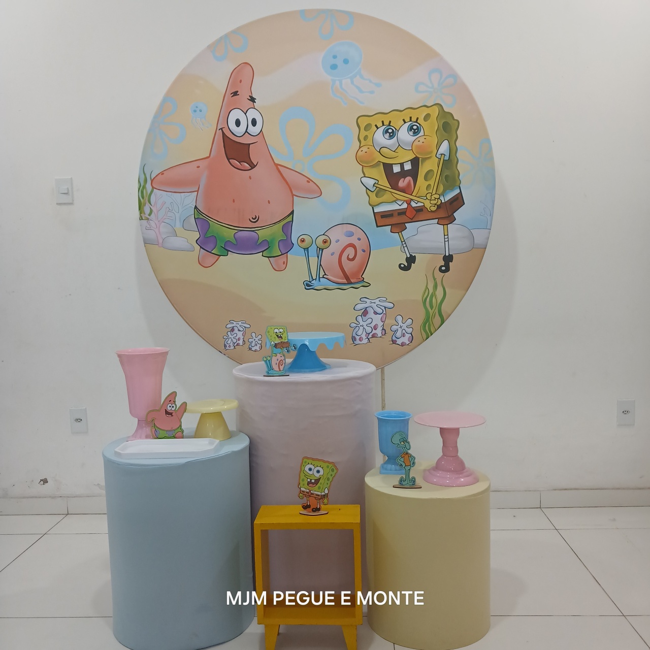 Kit Esmeralda Bob Esponja Menina - MJM PEGUE E MONTE