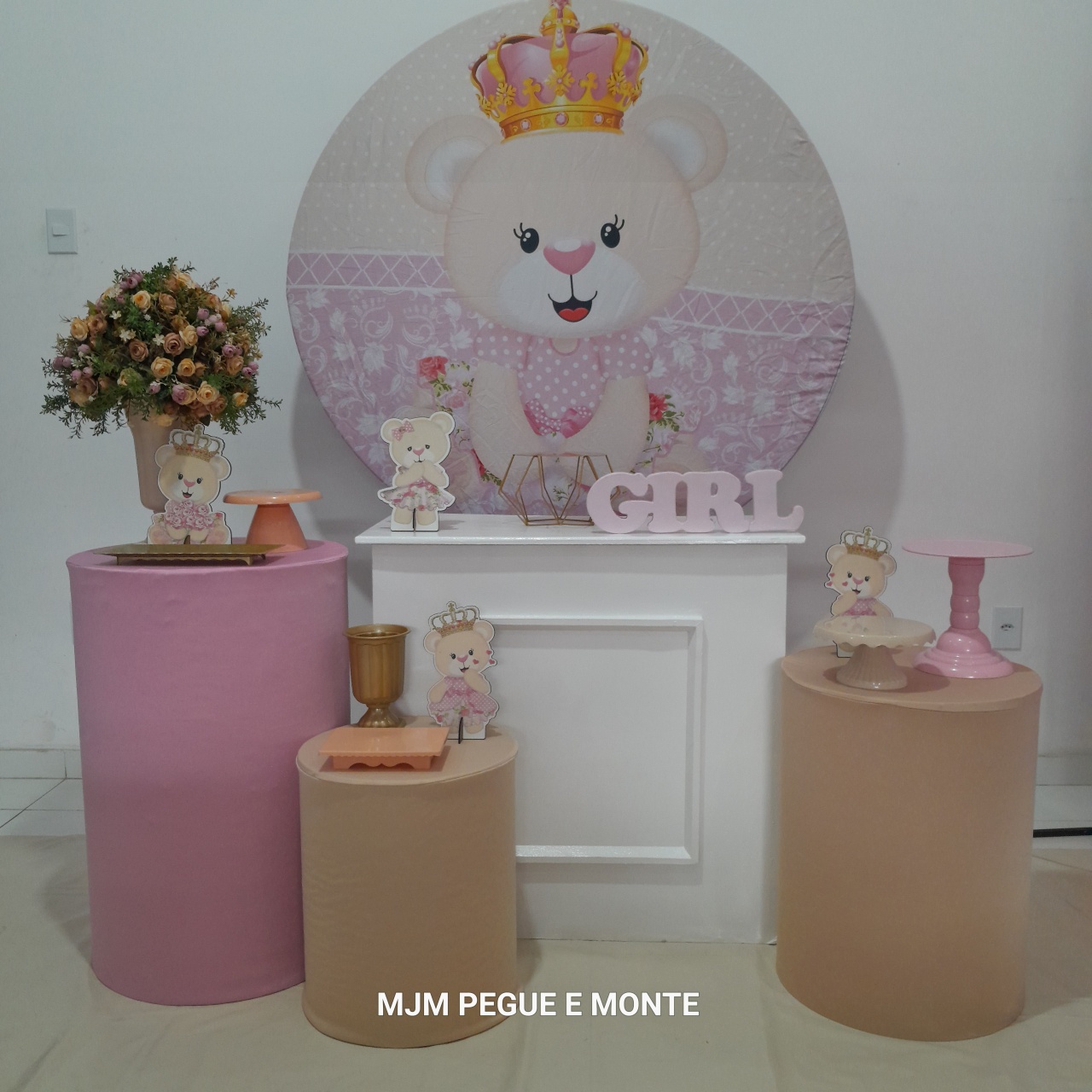 Kit Perola Ursinha Princesa - MJM PEGUE E MONTE