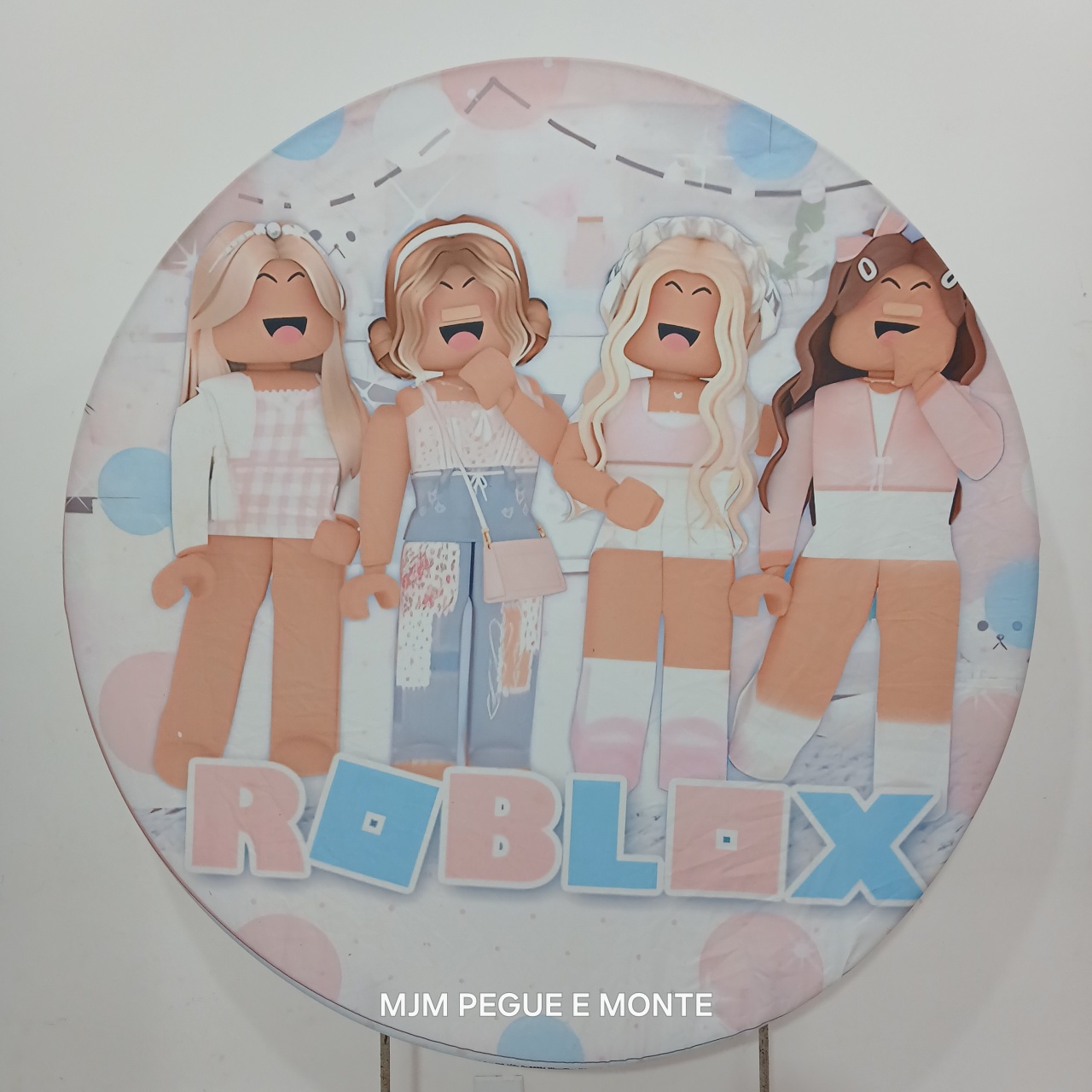 Capa Painel Redondo Roblox  - MJM PEGUE E MONTE