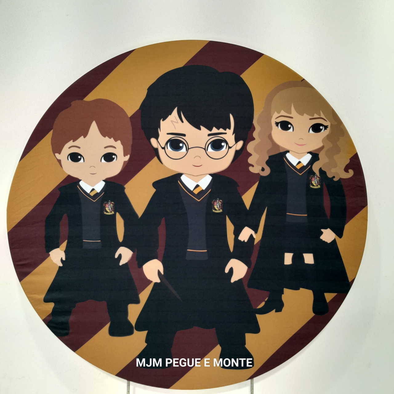Capa Painel Redondo Harry Potter Cute - MJM PEGUE E MONTE