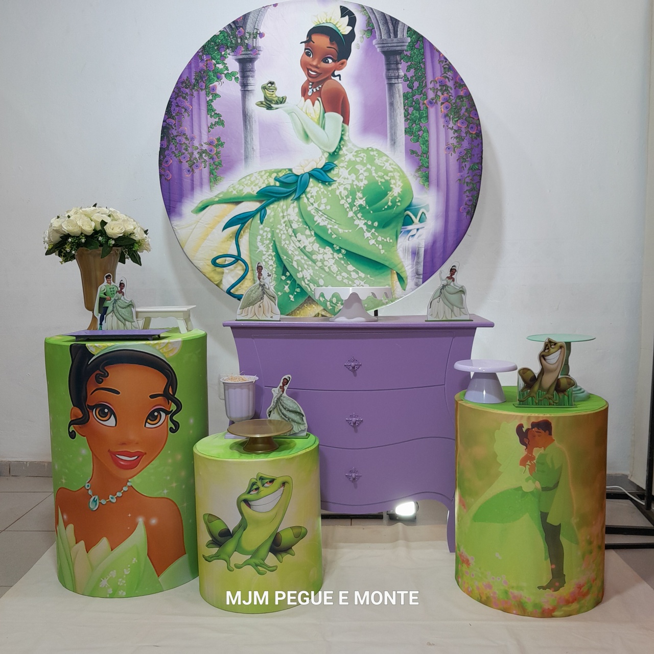 Kit Perola Princesa Tiana - MJM PEGUE E MONTE